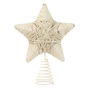 Jute Star Christmas Tree Topper, thumbnail 2 of 6