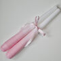 Pair Of Pink Ombré Candles, thumbnail 2 of 4