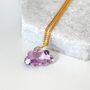 Amethyst Gemstone Cloud Necklace On Gold Vermeil, thumbnail 5 of 6