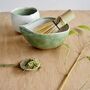Handmade Green Ceramic Matcha Jug / Serving Bowl, thumbnail 8 of 8