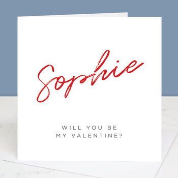 Personalised Will You Be My Valentine Card, 3 of 5