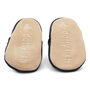 Dotty Fish Plain Navy Soft Leather Baby Shoes With Barefoot Soles, thumbnail 7 of 8
