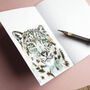 Inky Snow Leopard Notebook, thumbnail 2 of 9
