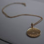 Diamond Latitude And Longitude Necklace In Gold, thumbnail 3 of 4
