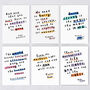 Inspirational Quote Postcard Set 12 Pack, thumbnail 4 of 7