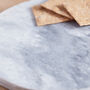 Round Grey Marble Serving Board, thumbnail 3 of 5