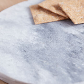 Round Grey Marble Serving Board, 3 of 5
