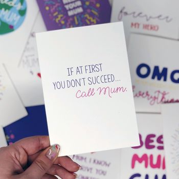 Mothers Day Card 'If At First You Don't Succeed…', 4 of 4