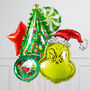 Merry Grinchmas Christmas Inflated Balloon Bunch, thumbnail 1 of 1