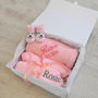 Personalised Dressing Gown And Blanket Baby Girl Hamper, thumbnail 8 of 12
