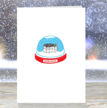 Shakespeare's Globe Theatre, Snow Globe, Christmas Card, 5 of 8