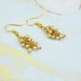 Gold And Silver Plated Small Pearl Dainty Drop Earrings, thumbnail 6 of 6