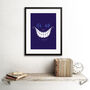 Cheshire Cat Alice Mad Artwork Framed Wall Art Print, thumbnail 2 of 3