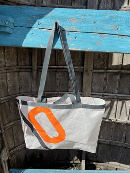 Gennaker Upcycled Sailcloth Two Handle Bag, 4 of 7