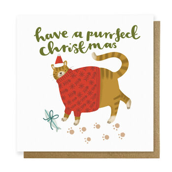 Purrfect Christmas Cat Card, 2 of 2
