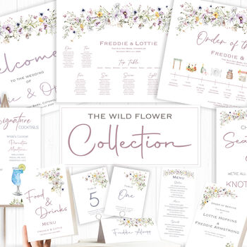 Wedding Invitation Wild Flower, 6 of 6