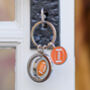 Personalised Spinning Rugby Ball Keyring, thumbnail 3 of 3