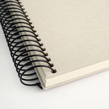 Personalised Typographic Spiral Bound Guest Book, 7 of 11