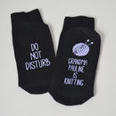 Do Not Disturb, Personalised Knitting Socks By Solesmith ...