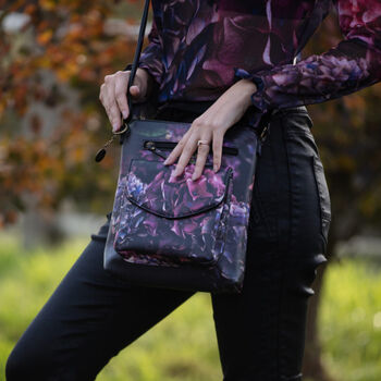Crossbody Handbag With Jewel Hydrangea Floral Print, 4 of 5