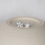 Sterling Silver Textured Star Studs, thumbnail 5 of 9