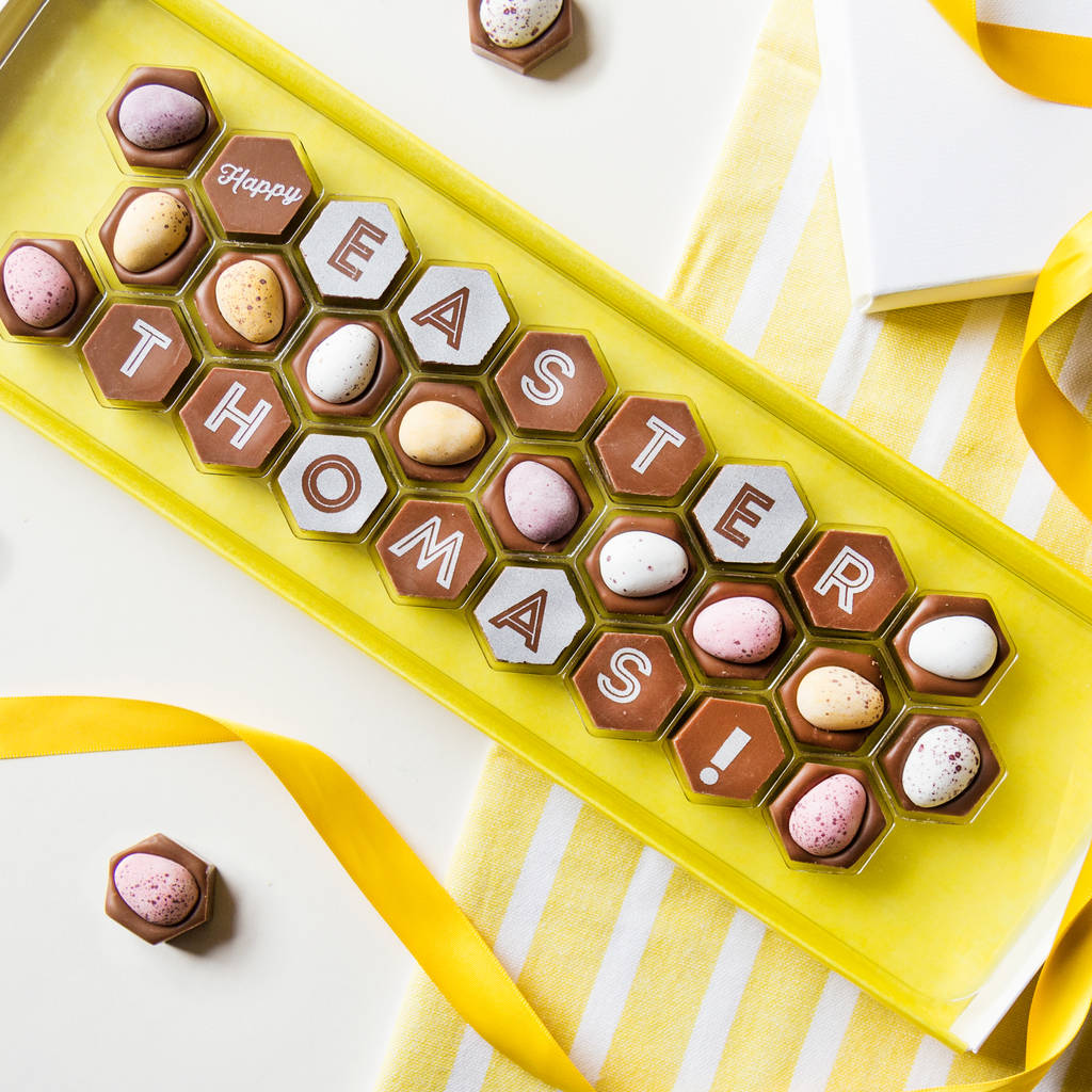 Personalised Mini Egg Easter Chocolates And Card By Quirky Chocolate