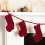Mini Stocking Garland Knitting Kit, thumbnail 3 of 12