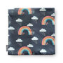 Soft Cosy Cuddly Kids Toddler Blanket Bee Rainbow Grey, thumbnail 1 of 4
