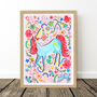 Pink Unicorn Name Print Set, thumbnail 8 of 12