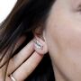 Sterling Silver Feather Ear Climbers, thumbnail 6 of 9
