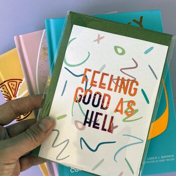 Personalised 'Feeling Good As Hell' Postcard, 3 of 4