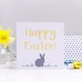 'Happy Easter' Bunny Easter Card, thumbnail 3 of 3
