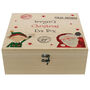 Personalised Wooden Christmas Eve Boxes – Natural And White Hand Painted Styles, thumbnail 10 of 11