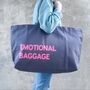 Custom Text Oversized Canvas Tote Bag, thumbnail 8 of 12