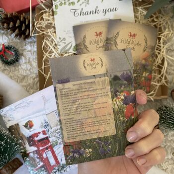 'Welsh Cottage' Wildflower Seed Christmas Gift Box, 2 of 2