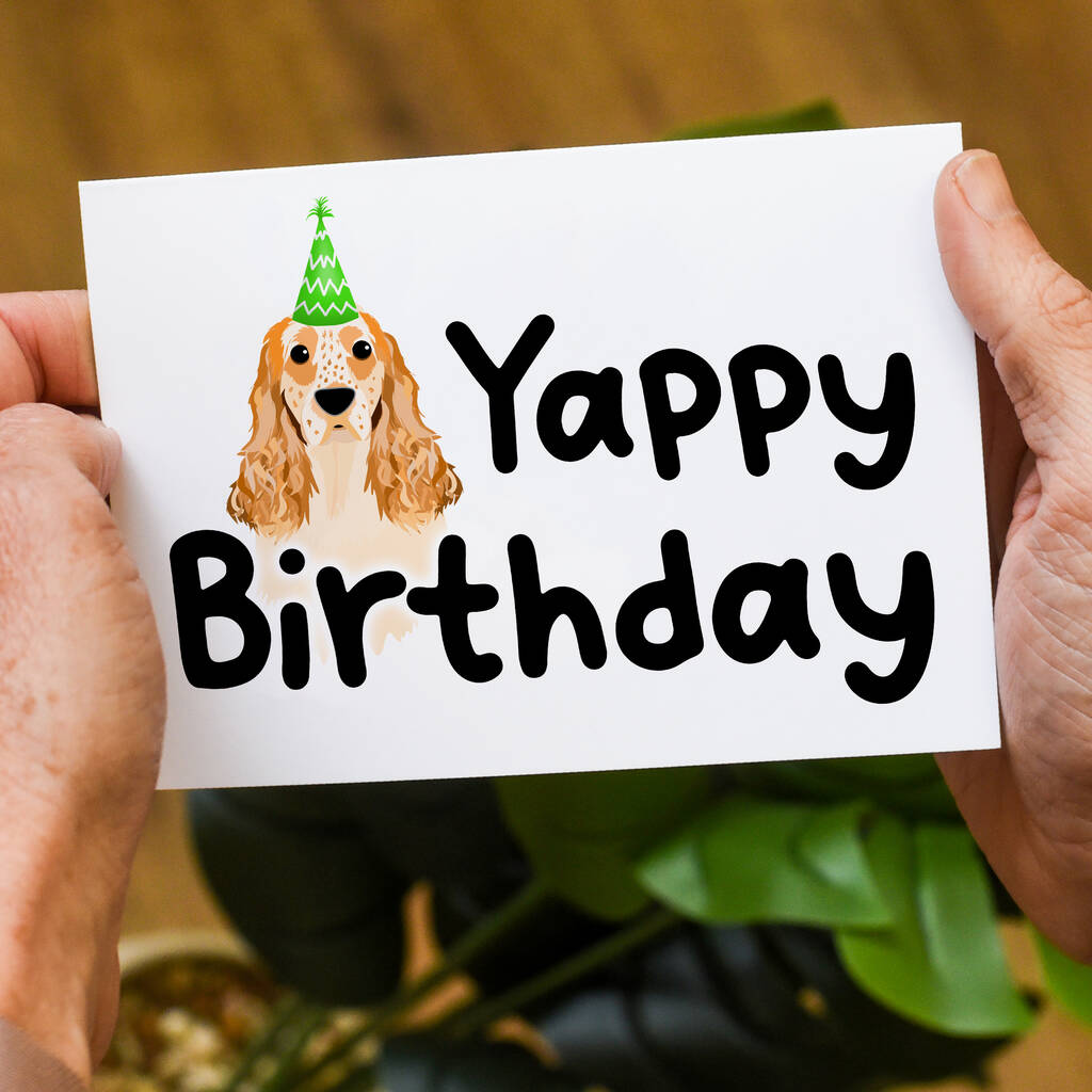 Yappy Birthday Card From The Dog By Hoobynoo | notonthehighstreet.com