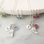 Angel Wing Birthstone Necklace, thumbnail 9 of 12
