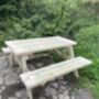 Heavy Duty Garden/Pub Picnic Table With Breadboard Ends, thumbnail 4 of 7