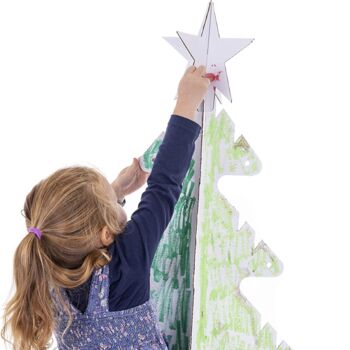 Colour In Cardboard Christmas Tree, 3 of 4