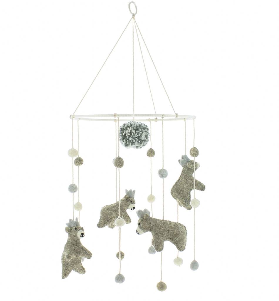 Organic Felted Baby Mobile By Karrie Barron