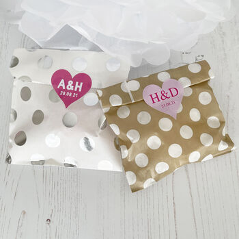 Personalised Heart Wedding Stickers, 4 of 10