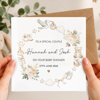 Neutral Mummy To Be Baby Shower Card, Parents To Be, 6 of 6