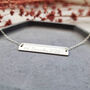 Personalised Name Bar Necklace With Hidden Message, thumbnail 9 of 11