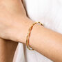 Gold Stainless Steel Twisted Bangle, thumbnail 1 of 5