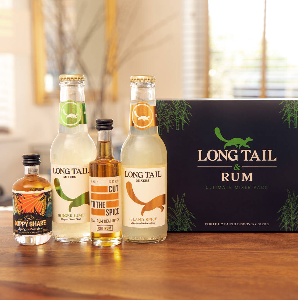 Rum And Mixer Ultimate Gift Box By Long Tail Mixers