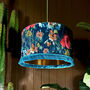 Moonshine Lampshade With Gold Lining And Fringing, thumbnail 1 of 10
