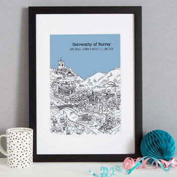 Personalised Guildford Graduation Gift Print, 4 of 9