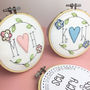 Personalised Embroidered Couple Wedding Card, thumbnail 5 of 5