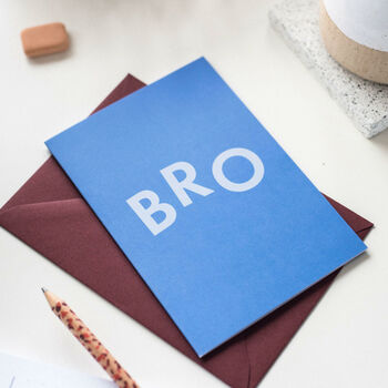 'Bro' Funny Birthday Card For Brother, 5 of 5