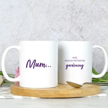 Personalised 'Rather Be Gardening' Mug, 2 of 3